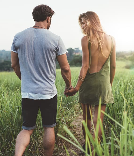 Couple embracing positive relationship dynamics